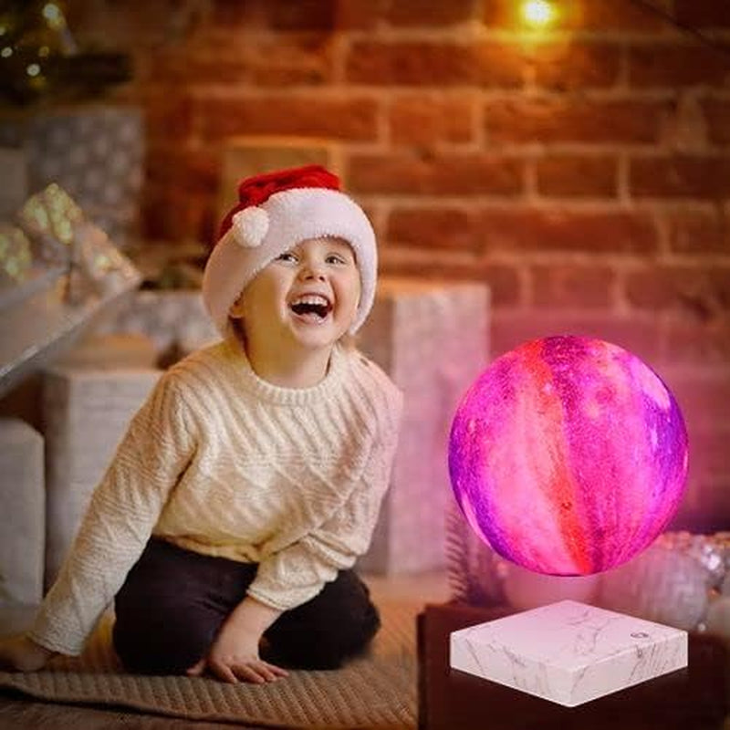The Levitating Moon Lamp — Floating & Spinning