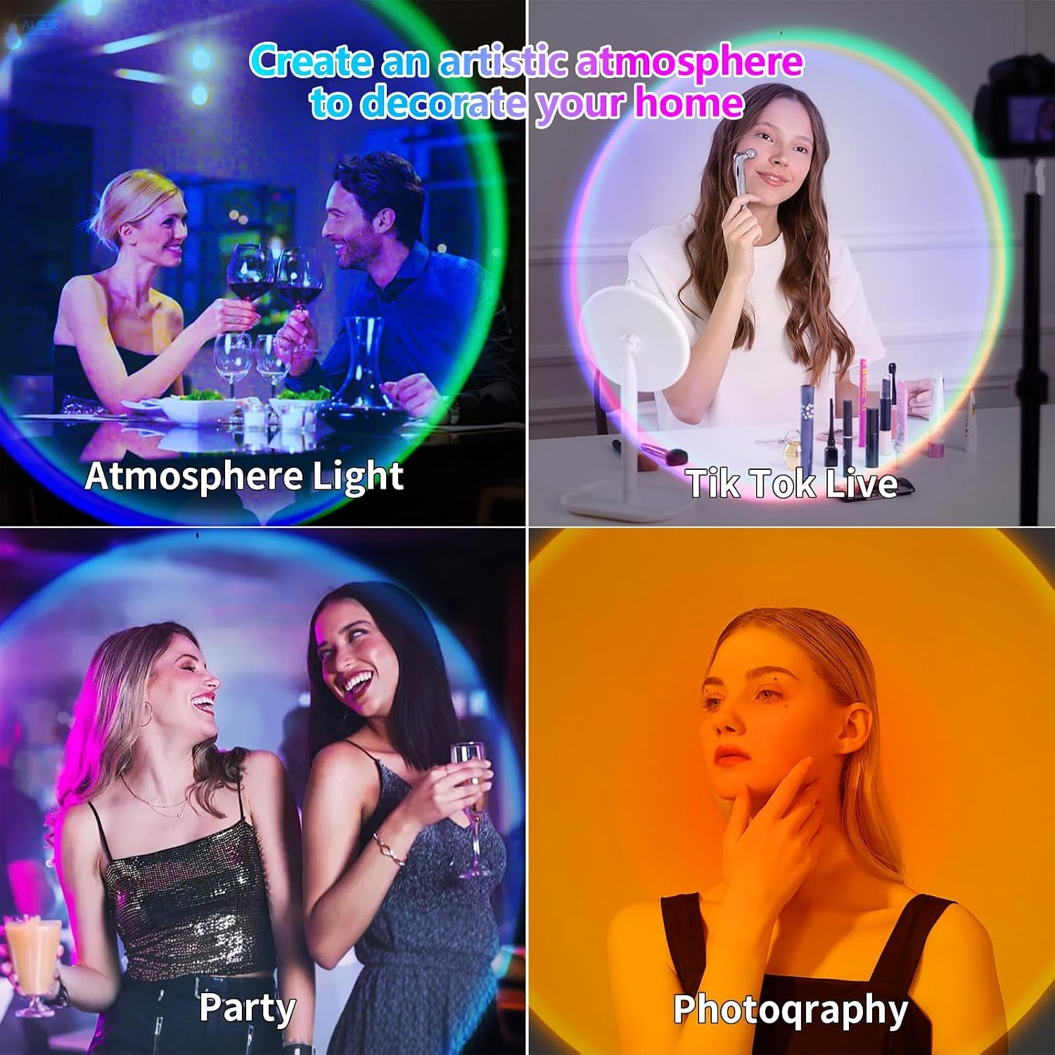 The Sunset Projector — 16-Color Mood Light