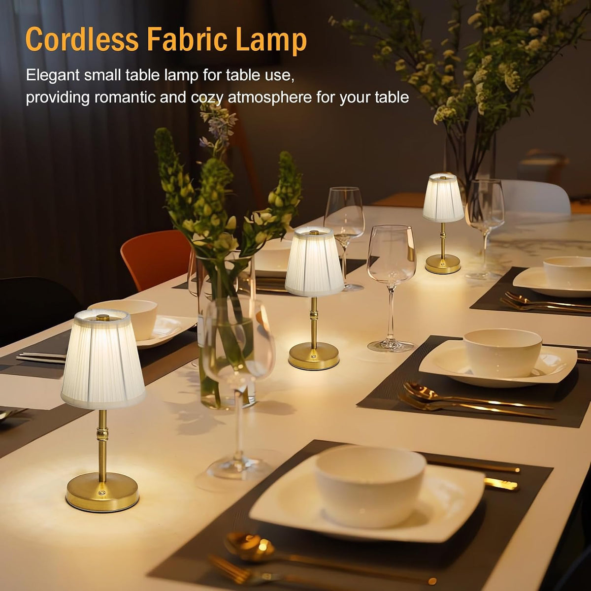 The Glow Lamp — Cordless Rechargeable Touch Table Light (Gold)