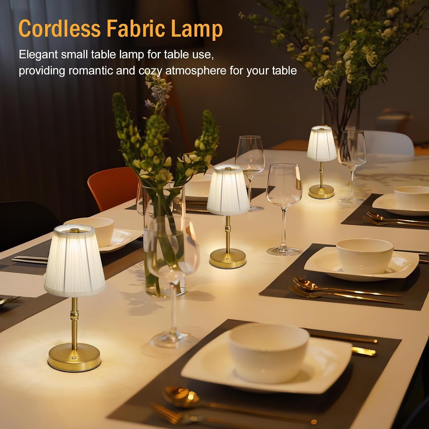 The Glow Lamp — Cordless Rechargeable Touch Table Light (Gold)