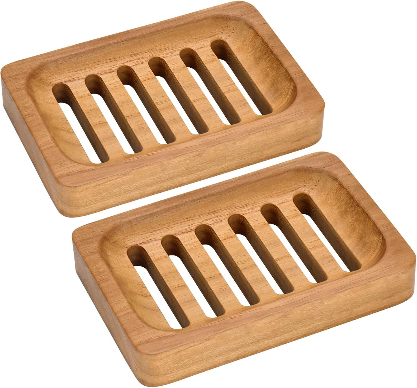 The Teak Soap Dish — Pair
