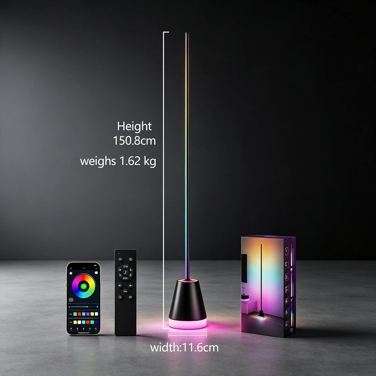 The Corner Lamp — RGB Music-Sync Floor Light