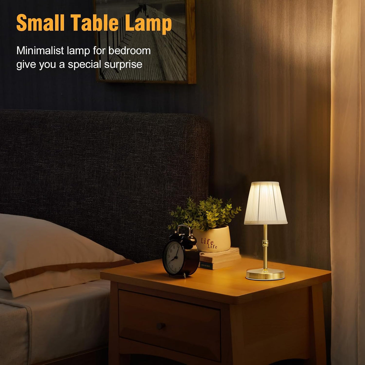 The Glow Lamp — Cordless Rechargeable Touch Table Light (Gold)