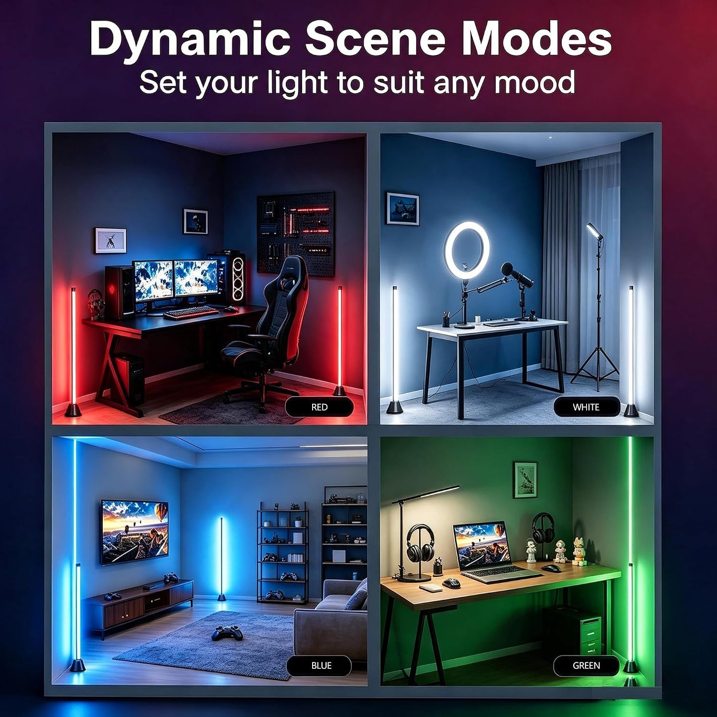 The Corner Lamp — RGB Music-Sync Floor Light